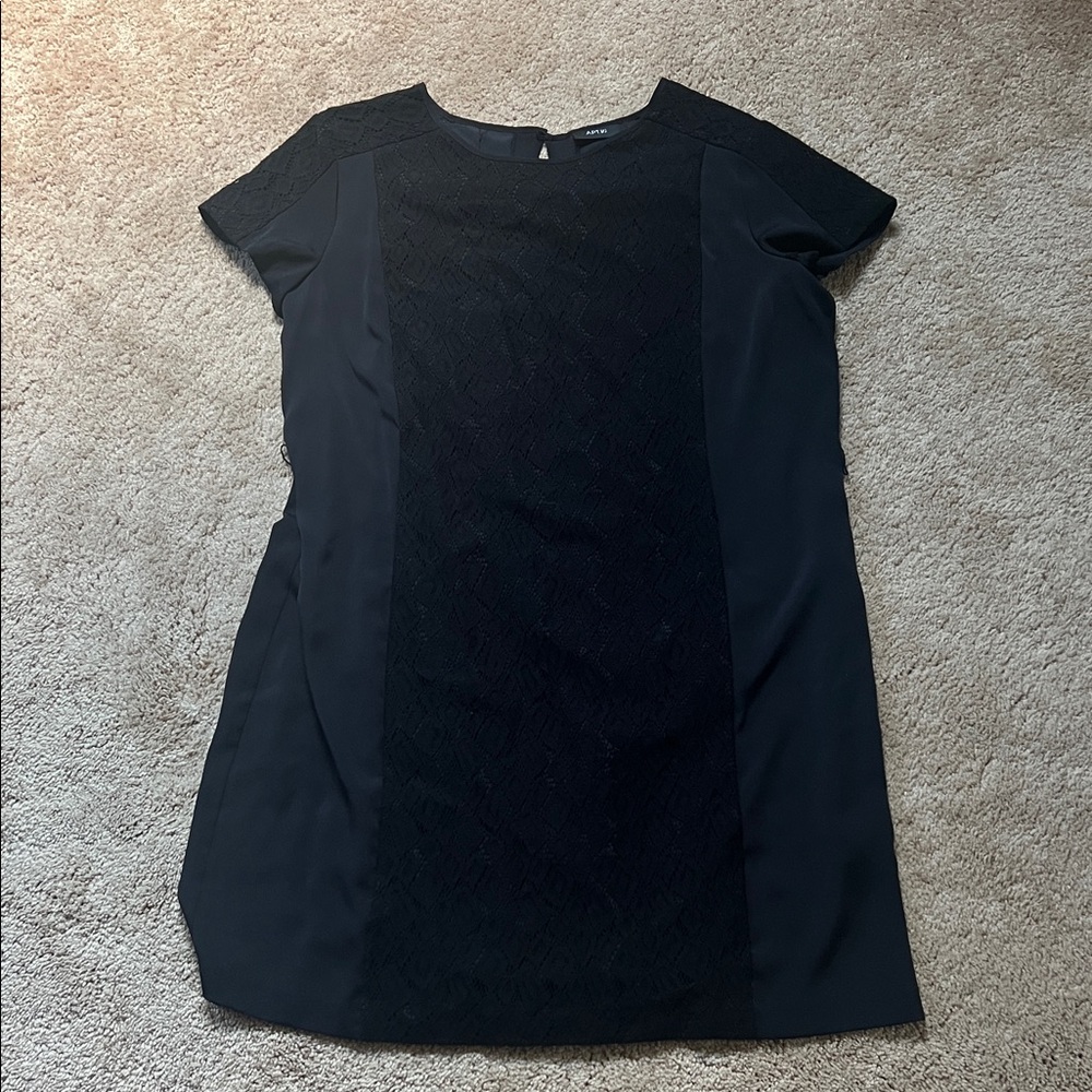 Apt. 9 Black Mini Dress with Lace Detail